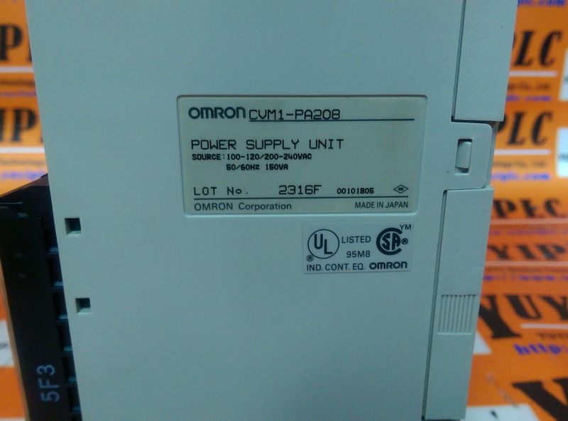 OMRON CVM1-PA208 POWER SUPPLY UNIT - PLC DCS SERVO Control MOTOR POWER  SUPPLY IPC ROBOT